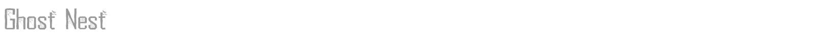 Ghost Nest font preview